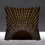 Sunny Abstract Reversible Indoor/Outdoor Square Pillow