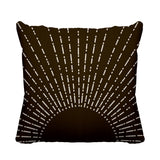 Sunny Abstract Reversible Indoor/Outdoor Square Pillow