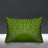 Sunny Abstract Reversible Indoor/Outdoor Rectangular Pillow