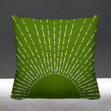 Sunny Abstract Reversible Indoor/Outdoor Square Pillow