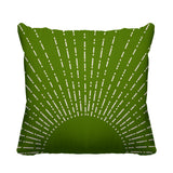 Sunny Abstract Reversible Indoor/Outdoor Square Pillow
