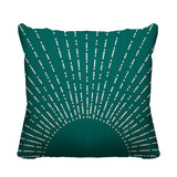 Sunny Abstract Reversible Indoor/Outdoor Square Pillow