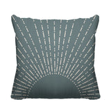 Sunny Abstract Reversible Indoor/Outdoor Square Pillow