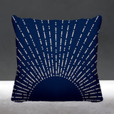 Sunny Abstract Reversible Indoor/Outdoor Square Pillow