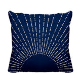 Sunny Abstract Reversible Indoor/Outdoor Square Pillow