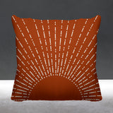 Sunny Abstract Reversible Indoor/Outdoor Square Pillow
