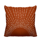 Sunny Abstract Reversible Indoor/Outdoor Square Pillow