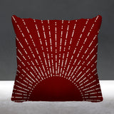Sunny Abstract Reversible Indoor/Outdoor Square Pillow