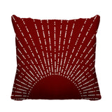 Sunny Abstract Reversible Indoor/Outdoor Square Pillow