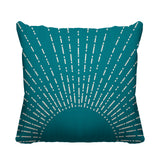 Sunny Abstract Reversible Indoor/Outdoor Square Pillow
