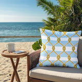 Swire Nautical Knot Square Indoor/Outdoor Throw Pillow