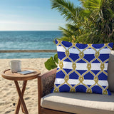 Swire Nautical Knot Square Indoor/Outdoor Throw Pillow