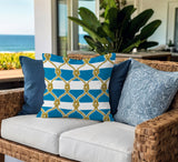 Swire Nautical Knot Square Indoor/Outdoor Throw Pillow