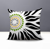 Syna Floral Burst Reversible Indoor/Outdoor Square Pillow