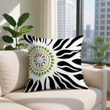 Syna Floral Burst Reversible Indoor/Outdoor Square Pillow