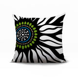 Syna Floral Burst Reversible Indoor/Outdoor Square Pillow