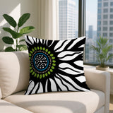 Syna Floral Burst Reversible Indoor/Outdoor Square Pillow