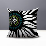 Syna Floral Burst Reversible Indoor/Outdoor Square Pillow