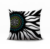 Syna Floral Burst Reversible Indoor/Outdoor Square Pillow