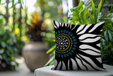 Syna Floral Burst Reversible Indoor/Outdoor Square Pillow