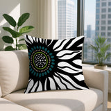 Syna Floral Burst Reversible Indoor/Outdoor Square Pillow