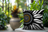 Syna Floral Burst Reversible Indoor/Outdoor Square Pillow