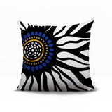 Syna Floral Burst Reversible Indoor/Outdoor Square Pillow