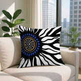 Syna Floral Burst Reversible Indoor/Outdoor Square Pillow
