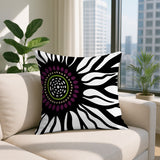 Syna Floral Burst Reversible Indoor/Outdoor Square Pillow