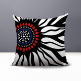 Syna Floral Burst Reversible Indoor/Outdoor Square Pillow