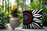 Syna Floral Burst Reversible Indoor/Outdoor Square Pillow