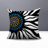 Syna Floral Burst Reversible Indoor/Outdoor Square Pillow