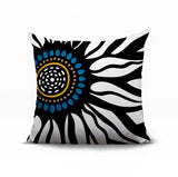 Syna Floral Burst Reversible Indoor/Outdoor Square Pillow