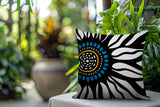 Syna Floral Burst Reversible Indoor/Outdoor Rectangle Pillow