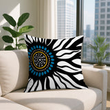 Syna Floral Burst Reversible Indoor/Outdoor Square Pillow
