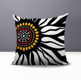 Syna Floral Burst Reversible Indoor/Outdoor Square Pillow