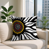 Syna Floral Burst Reversible Indoor/Outdoor Square Pillow
