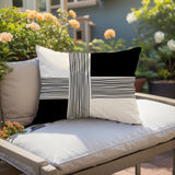 Taiese Abstract Reversible Indoor/Outdoor Rectangular Pillow