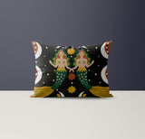 Taja Microsuede Lumbar Throw Pillow in Black; Brown; Green; Yellow - Size 20x14