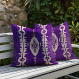 Tallu 2 Sets Indoor/Outdoor Reversible Square Pillow