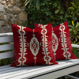 Tallu 2 Sets Indoor/Outdoor Reversible Square Pillow