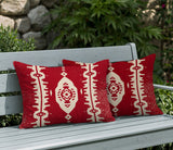 Tallu 2 Sets Indoor/Outdoor Reversible Rectangular Pillow