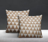 Tanno Geometric Reversible Indoor/Outdoor Square Pillow