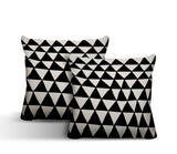 Tanno Geometric Reversible Indoor/Outdoor Square Pillow