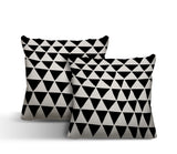 Tanno Geometric Reversible Indoor/Outdoor Square Pillow