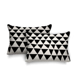 Tanno Geometric Reversible Indoor/Outdoor Rectangular Pillow