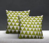 Tanno Geometric Reversible Indoor/Outdoor Square Pillow