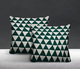 Tanno Geometric Reversible Indoor/Outdoor Square Pillow