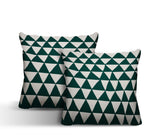 Tanno Geometric Reversible Indoor/Outdoor Square Pillow