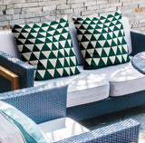 Tanno Geometric Reversible Indoor/Outdoor Square Pillow